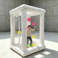 Dôme/tente gonflable transparente en PVC commercial de 2 m, 360° °   Visibilité panoramique avec souffleur pour location d'événements intérieurs et extérieurs