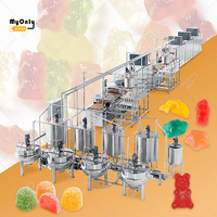 Mijn commerciële automatische nieuwe 3D gummy snoep & gelei productielijn van roestvrij staal met hoge efficiëntie