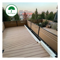Échantillon Gratuit - Planche de Terrasse en Composite Bois-Plastique (WPC) Imperméable pour Extérieur, Aspect Teck Vieilli, Co-extrudée