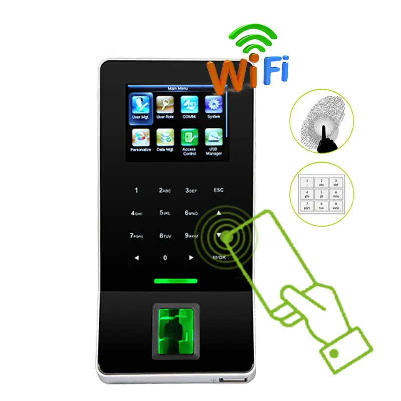 F22 WIFI biometrico Fingerprint Rfid sistema di controllo accessi tempo di registrazione presenze macchina smart door Access Control