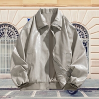 Dernière veste en cuir pour homme avec logo personnalisé, streetwear tendance, veste décontractée, veste pour homme cool et élégante
