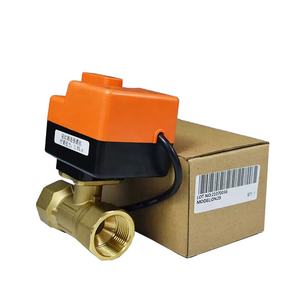 صمام كروي كهربائي 220 فولت من النحاس الأسود صمام أنثوي <span class=keywords><strong>2</strong></span> وسيلة 3 للتحكم الكهربائي صمام كروي نحاسي مع مشغل كهربائي - Product Image 1