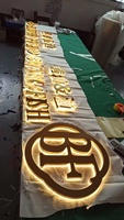 Enseignes lumineuses LED 3D murales en acier inoxydable avec transformateur et télécommande pour la décoration des bars, centres commerciaux, mariages et hôtels