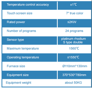 Horno de Sinterización Rápida Yucera F10, Horno de Sinterización de Cerámica Dental con Cámara de Fibra, Horno de Sinterización de Zirconia - Product Image 4