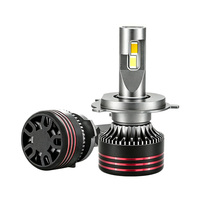 Bombilla LED JHS OEM Auto Turbo 9005 HB3 9006 HB4 H11 H7 H4 para Faros Delanteros, Modelo M8 Pro, Doble Color, para Auto, SUV, Camioneta y Motocicleta