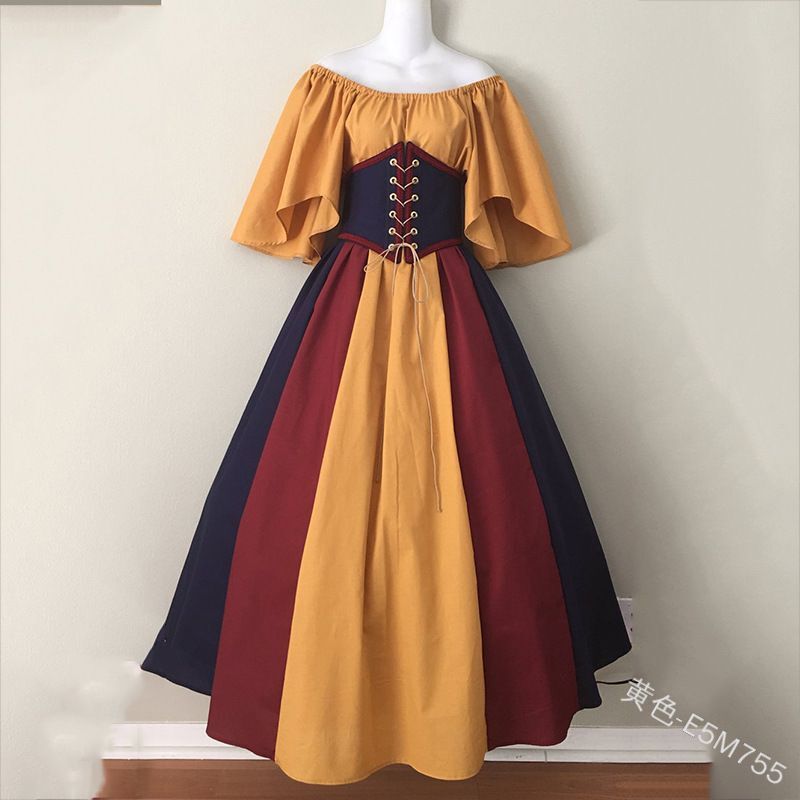 Medieval Costume Women Christmas Dress Vintage Victoria