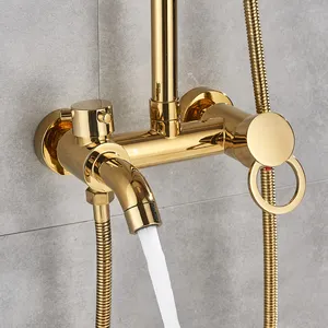 factory high quality economy shower set bathroom brass / SS shower mixers