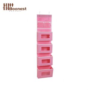 Over the Door Hanging Organizer With Multi <b>Large</b> Pockets Wall Mount Pantry Storage With Clear Window Over the Door Storage - Product Image 2