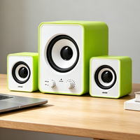 Altavoces USB de Escritorio para Hogar y Oficina, Coloridos, Multimedia, 2.1 Canales, 10W, Mini Altavoces para Juegos y Uso con Computadora, Venta al Por Mayor