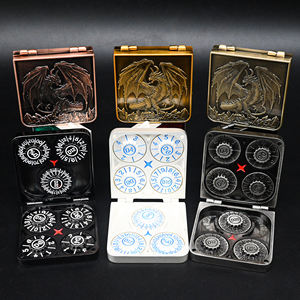 En Existencia, Juego <span class=keywords><strong>de</strong></span> Dados Redondos <span class=keywords><strong>de</strong></span> Metal para Dungeons and Dragons, 7 Piezas, Dados <span class=keywords><strong>de</strong></span> <span class=keywords><strong>Ruleta</strong></span> con Paquete <span class=keywords><strong>de</strong></span> Regalo - Product Image 2