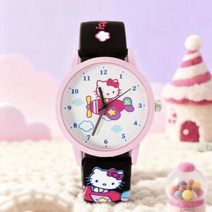 ขายดี ของแท้ 100% ชุด 6 ชิ้น/เซ็ต นาฬิกา Hello Kitty แสดงเวลา 24 ชั่วโมง กล่องสุ่ม ของตกแต่งน่ารัก ของเล่นการ์ตูน ของขวัญสำหรับเด็ก - Product Image 4