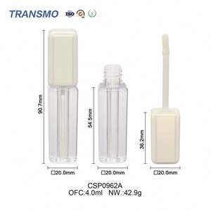 Tubes de gloss à lèvres blancs, tubes de rouge à lèvres liquide, tube en cuivre, 4 ml, tubes de gloss à lèvres vides avec applicateur et boîte - Product Image 1