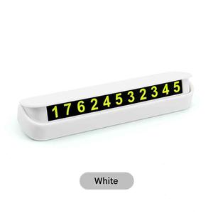 Panneau de stationnement temporaire lumineux pour voiture, nouveau type, ABS résistant aux hautes et basses températures, plaque d'immatriculation magnétique escamotable à une pression - Product Image 2
