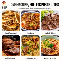Fabricant de machines à shawarma au gaz pour poulet, machine à kebab en acier inoxydable pour restaurant