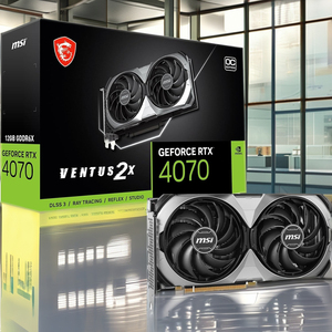 适用于MSI GeForce RTX 4070 12GB二手显卡，适用于电脑和笔记本电脑256位内存接口风扇冷却器，适用于桌面应用 - Product Image 3