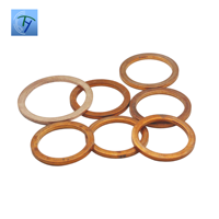 Rondelle plate d'étanchéité en cuivre pour bouchon de vidange d'huile, raccord de tuyau hydraulique, joint d'étanchéité, rondelle de compression, tailles personnalisées OEM ODM en gros