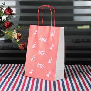 OEM Service <b>Biodegradable</b> Kraft Paper Bag Custom Size and Design With Handles for Food Takeout <b>Packaging</b> Bulk Supply - Product Image 5