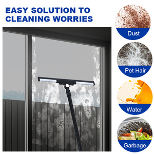 OKKiHOME - Limpiador de Pisos con Cabezal Giratorio de 180°, Limpiador de Pisos con Mango <span class=keywords><strong>Largo</strong></span>, Escoba Limpiadora para Ventanas - Product Image 4