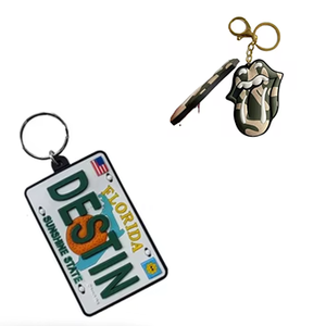 Hot Sale Custom PVC 3D Bear Carabiner Keychains Handmade DIY Sporty Bear Keyholder Cute Customizable Promotional Item
