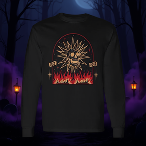 Camiseta de manga larga Spooky Island Est2002 Skull Halloween - Product Image 3