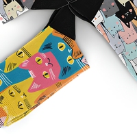 Chaussettes d'hiver à motif de chat de dessin animé, respirantes, mi-mollet, en tricot, décontractées, avec logo personnalisé