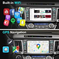 Autoradio tactile 8 pouces pour Toyota RAV4 2013-2018 avec Apple CarPlay sans fil, Android Auto, GPS, bouton de volume, caméra JBL OEM, commande au volant