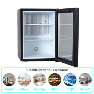 2025 Meilleur 40L Mini Bar Réfrigérateur Absorption Porte En Verre Mural Intégré Réfrigérateur D'hôtel - Product Image 4