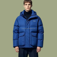 Vêtements d'hiver Parka universitaire formelle Chaude à fermeture éclair Manteaux pour hommes Motion Ski Puffer Chasse en plein air Haut de gamme Biker Keep Down Jacket