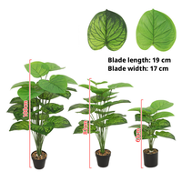 Plantes artificielles en pot Monstera, Palmier, Bananier, Grands arbres tropicaux en soie pour la décoration de la maison, du bureau, de l'hôtel, Vente en gros, Logo personnalisé