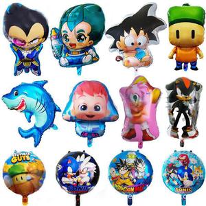 Nuevo <span class=keywords><strong>STUMBLE</strong></span> GUYS Vegeta Wukong Shark Kenting Globo de papel de aluminio de dibujos animados Globo de decoración de fiesta de cumpleaños - Product Image 1