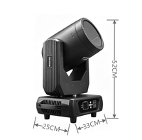 Lampu Sorot Bergerak LED COB Zoom 400W Warm White LED Wash Kontrol DMX512 IP33 Ra95 Lampu Panggung Disko