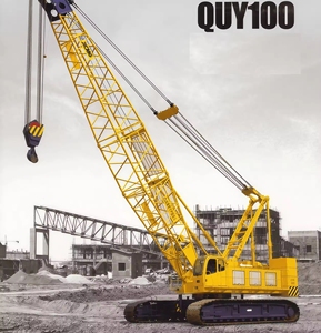 Grue sur chenilles entièrement hydraulique de 100 tonnes QUY100 avec pièces de rechange à vendre et à prix raisonnable dans la catégorie des machines de levage - Product Image 4