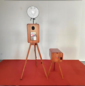 Roble iPad Fotografía Pabellón-Retro Madera Boda y Evento Fotografía Pabellón - Product Image 3