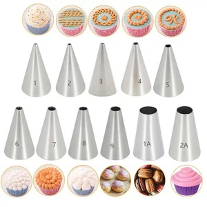 Round Mouth Piping Tip 304 Stainless Steel Reusable Baking Tool For Cake Decorating - Product Image 4