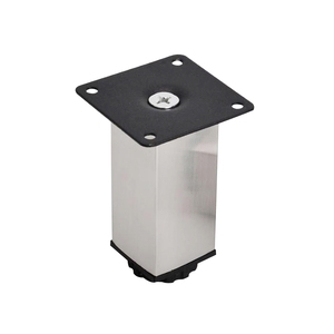 Có thể điều chỉnh chiều cao vuông thép không gỉ gỗ chân tủ Đen TV hỗ trợ chân cho sofa Bàn cà phê TV dày chân cho - Product Image 2