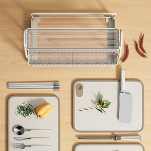 Countertop Knife Holder Multi-purpose Portable Installation-free Square Design For Kitchen Storage - Product Image 3