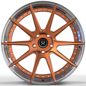 Jantes en alliage forgé polonais 2 pièces 20x10.5, 20x12 décalées sur mesure de nouveau style pour Nissan GT-R - Product Image 3