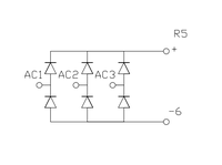 Triphasé DIODE Pont Redresseur Module PT3610 PT368 PT3610T