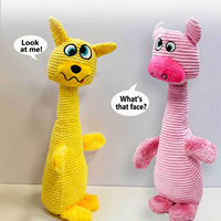 Jouet à mâcher en peluche sonore pour chien, modèle Y092, taille moyenne, toucher doux, en matériau sûr, résistant aux morsures, durable, pour l'entraînement des chiens