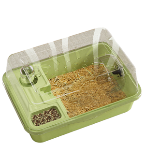 Cage <span class=keywords><strong>à</strong></span> hamster écologique neuve, provenant du fabricant, château d'<span class=keywords><strong>intérieur</strong></span> en acrylique avec puits de lumière, bouton, ensemble complet, boîte solide pour petits animaux - Product Image 5