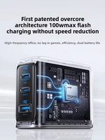 Pengisi Daya Ponsel Anker Nano 100W GaN USB C Charger 3 Port Pengisian Cepat Pengisi Daya Dinding USB Charger Layar Pintar Ai dengan Kabel 240W