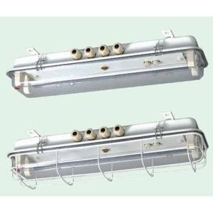 Lámpara de Techo Fluorescente para Cabina TCY21-2E, 18W, Control de Interruptor, Base de Plástico con Luz de Emergencia, Caja de Conexiones - Product Image 1