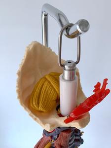 Menschliches Skelett modell Anatomie Wirbelsäulen-Wirbelsäulen modell Medizinisches Skelett modell mit Nerven arterien Becken muskel - Product Image 4