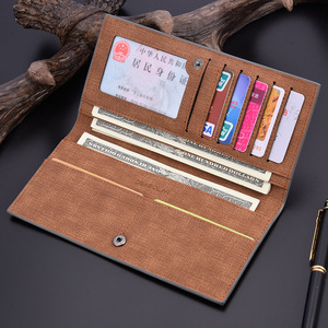 Portafoglio lungo da uomo portafoglio ultra sottile portafoglio in <span class=keywords><strong>pelle</strong></span> con pannello morbido alla moda - Product Image 5