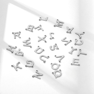 Collana lettera iniziale all'ingrosso due lettere foro ciondoli donna collana <span class=keywords><strong>amicizia</strong></span> - Product Image 5