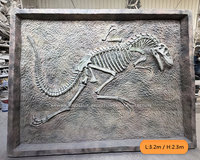 Réplique réaliste de fossile de dinosaure, squelette de pterosaure simulé, sur mesure