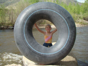 Bouée de piscine River <span class=keywords><strong>Float</strong></span> 45'' 47'' pouces avec chambre à air en butyle pour la natation et la neige, avec valve courte sécurisée - Product Image 2