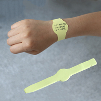 Montre-bracelet note bracelet mémo n fois coller montre-bracelet style note pour rappeler poignet à tout moment
