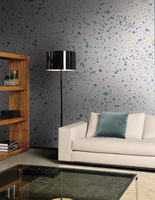 Papier peint pour la décoration de la maison, motif abstrait de terrazzo rose, art mural pour chambre à coucher et studio, résistant aux rayures et aux décolorations