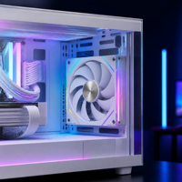 Ventola per Case PC EK120 ARGB WH 120mm Bianca PWM, Silenziosa 20dBA, Sincronizzazione 5V, Collegamento a Catena per PC Gaming, Fornitore OEM all'Ingrosso
